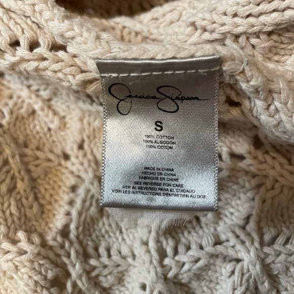 Jessica Simpson size small off white knitted cardigan - Picture 4 of 10